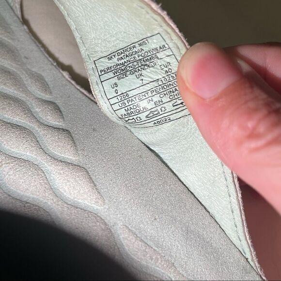 Patagonia Sky Dancer Mist Leather Slip-On Sandals - Picture 8 of 9